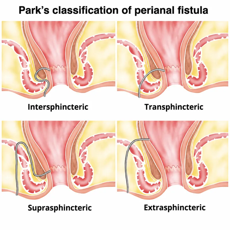 Parks classification of perianal fistula