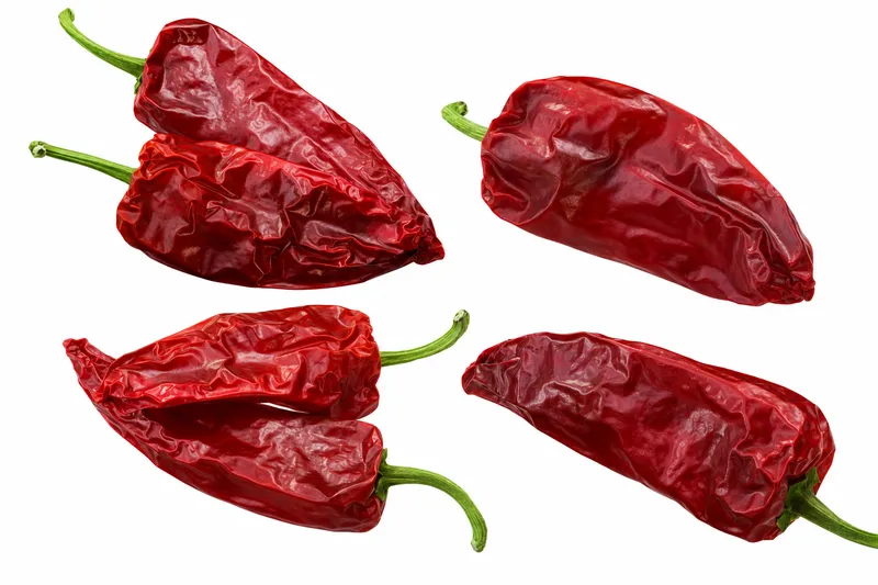 Dried red chili peppers