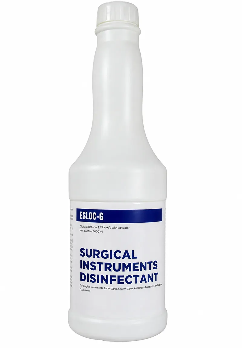 Glutaraldehyde solution for surgical instrument disinfection