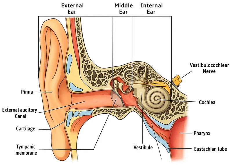 Anatomy of the Ear: External, Middle, and Internal Ear