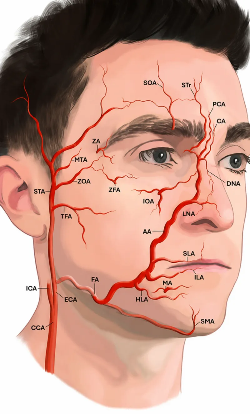 Facial Vascular Anatomy for Dermal Fillers