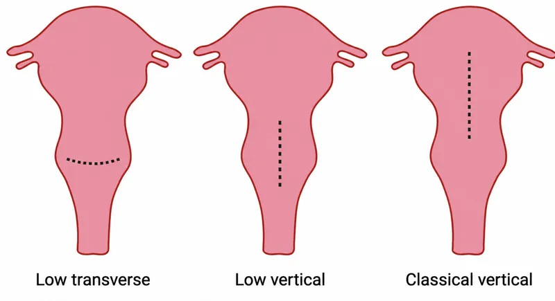 Types of uterine incisions for cesarean delivery