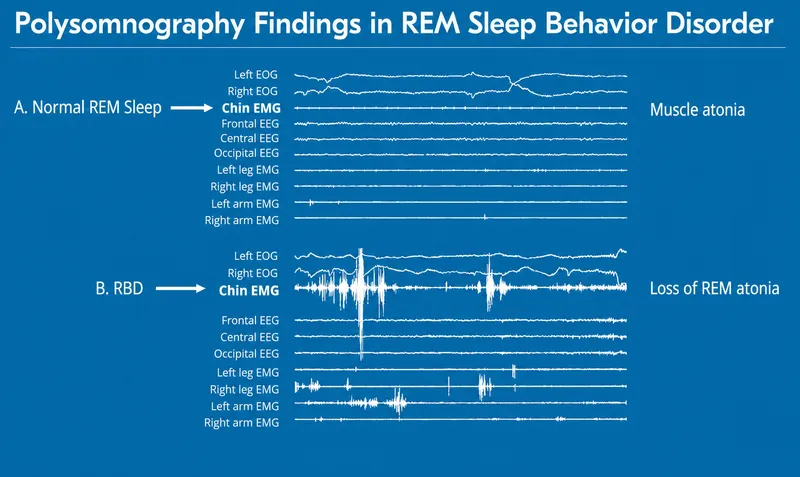 Polysomnography: Normal REM Sleep vs. RBD