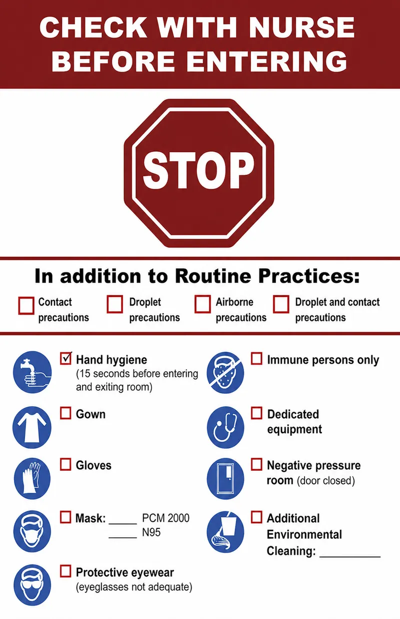 Bioterrorism isolation precautions and PPE requirements