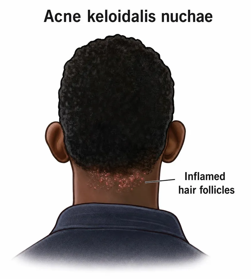 Acne Keloidalis Nuchae: Inflamed Hair Follicles
