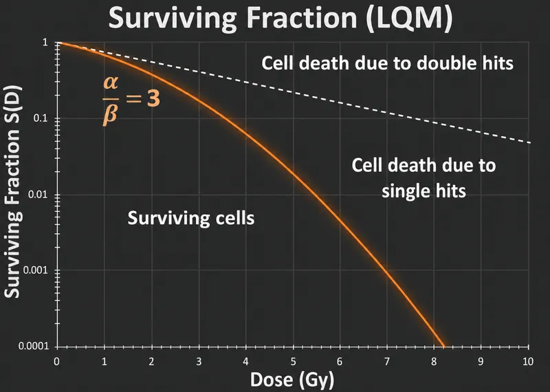 Linear-Quadratic Model Cell Survival Curve