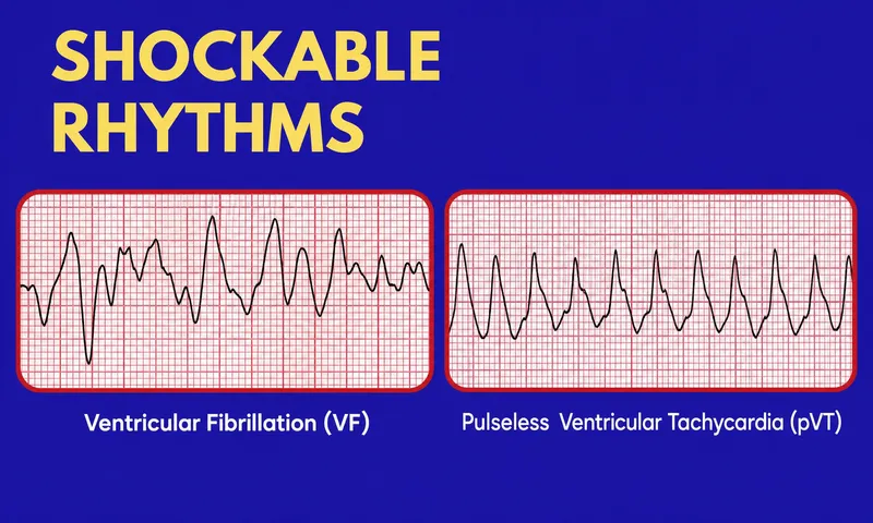 Shockable Rhythms: VF and pVT ECGs