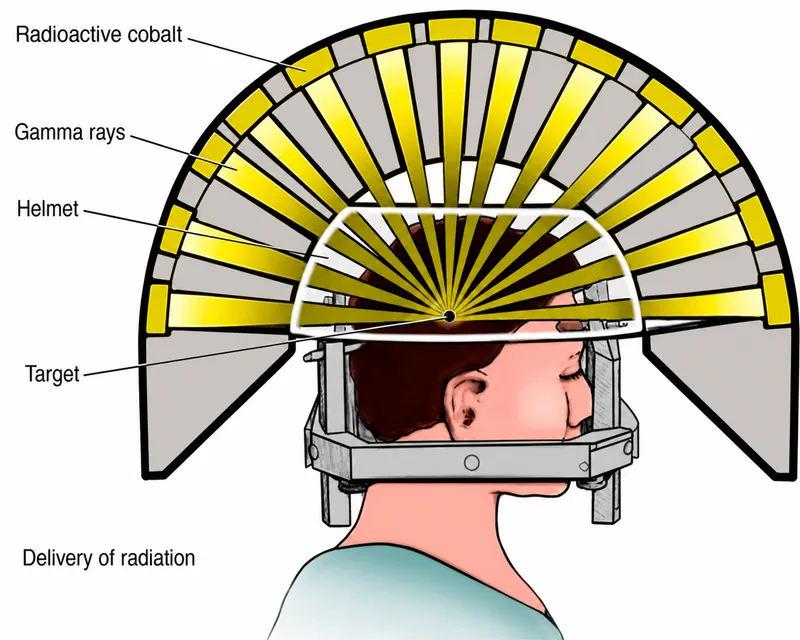 Gamma Knife radiosurgery: Radiation delivery to brain tumor