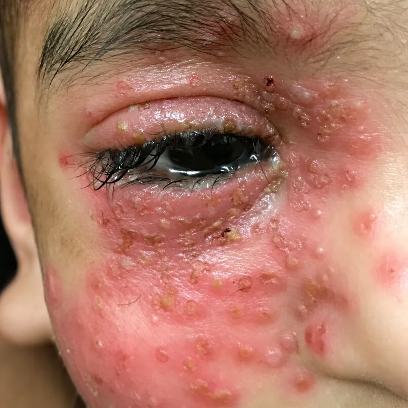 Eczema Herpeticum Lesions
