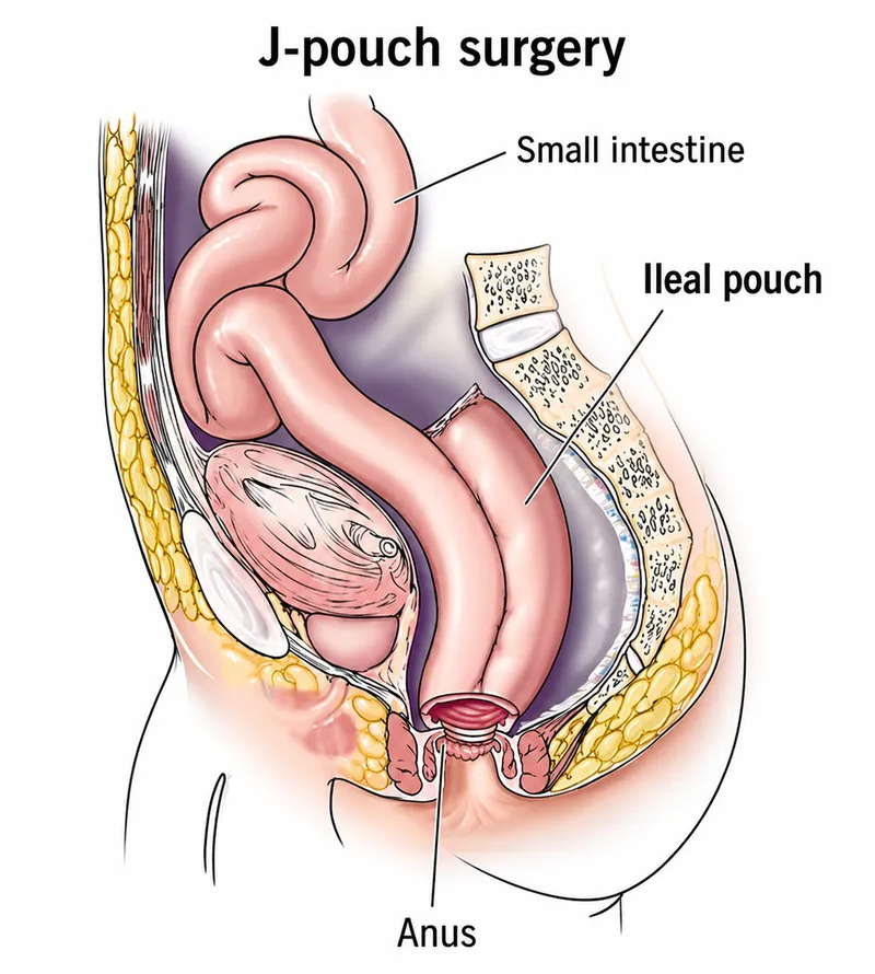 J-pouch surgery diagram