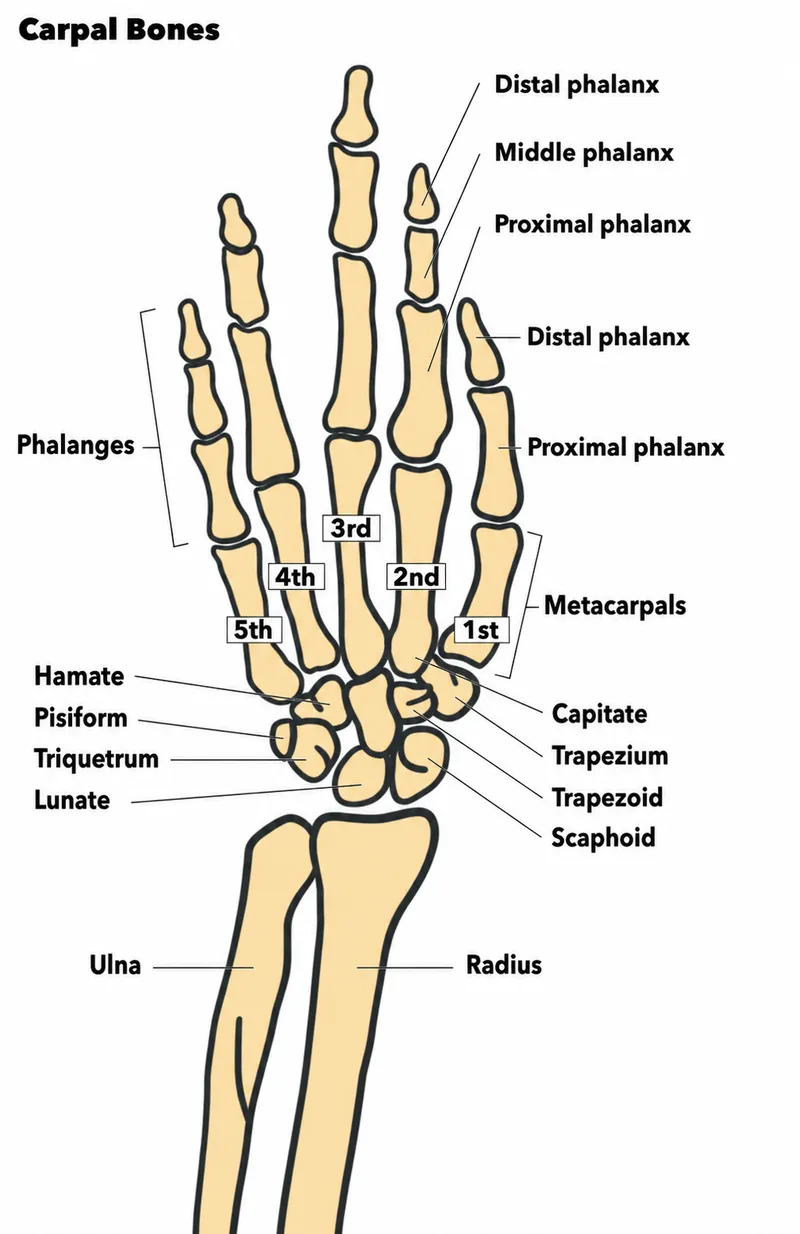 Bones of the Hand and Wrist