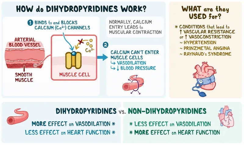 Dihydropyridines vs. Non-dihydropyridines: Mechanism & Uses