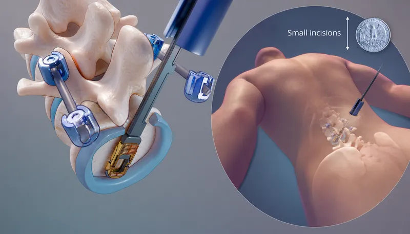 Minimally Invasive Spine Surgery (TLIF) Diagram