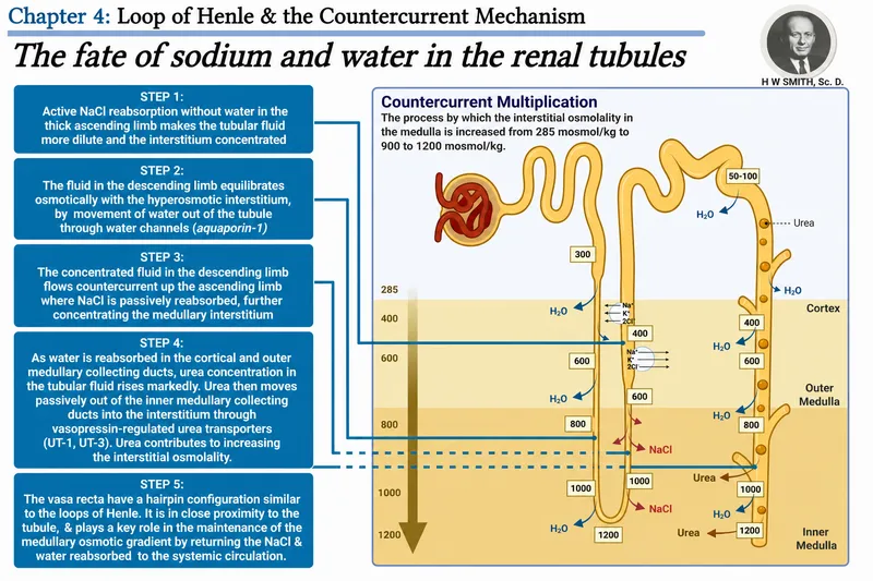 Countercurrent Mechanism in Renal Tubules