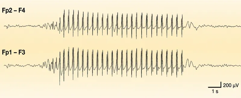 EEG: 3Hz spike-and-wave discharges in absence epilepsy