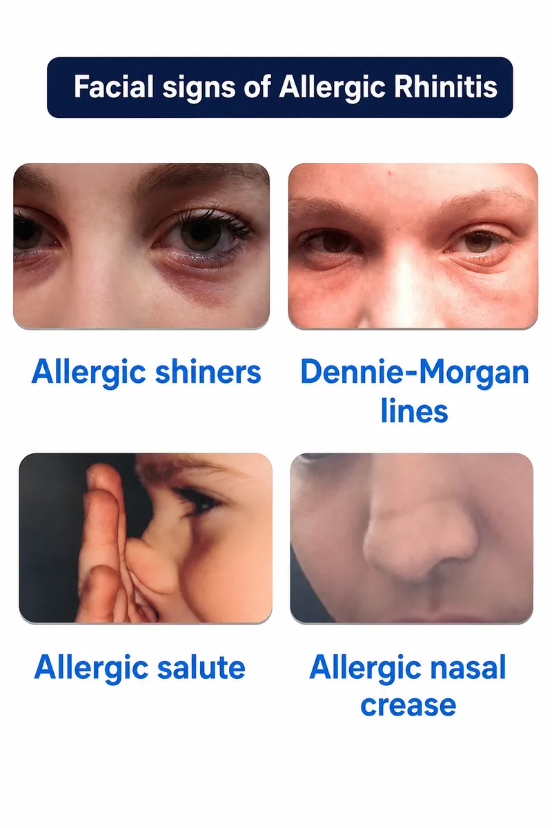 Facial signs of Allergic Rhinitis