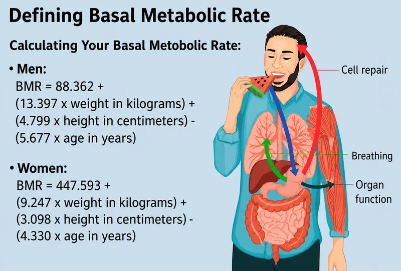 Basal Metabolic Rate calculation and energy use