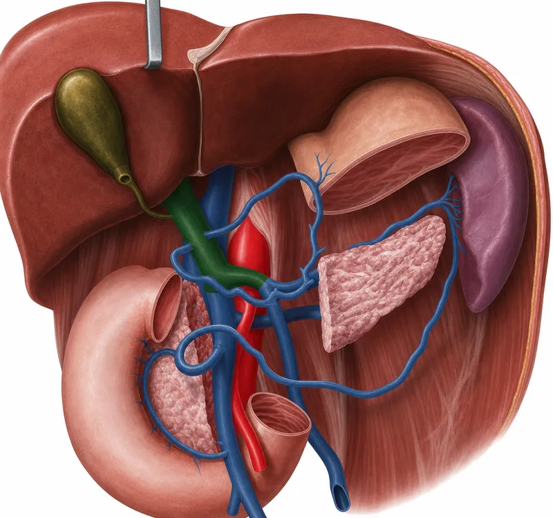 Portal vein formation and portosystemic anastomoses