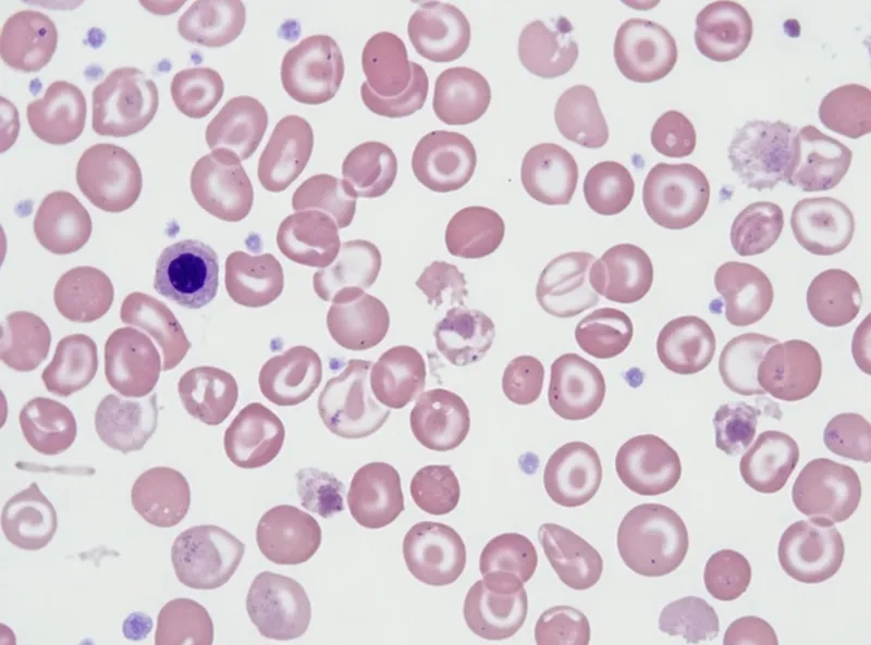 Thalassemia peripheral blood smear