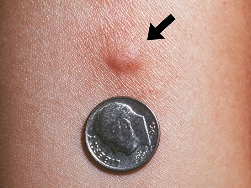 Positive Skin Prick Test Wheal Reaction