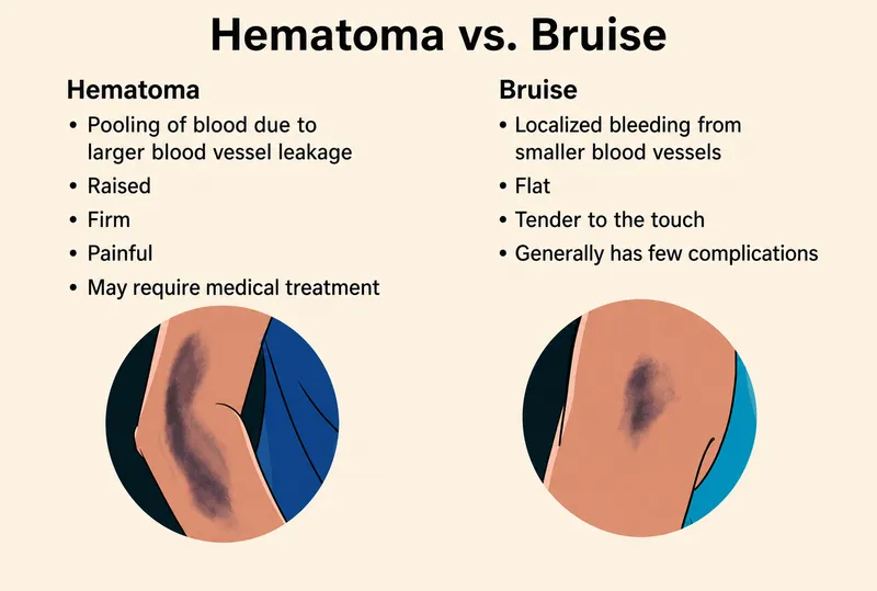 Hematoma vs. Bruise Comparison