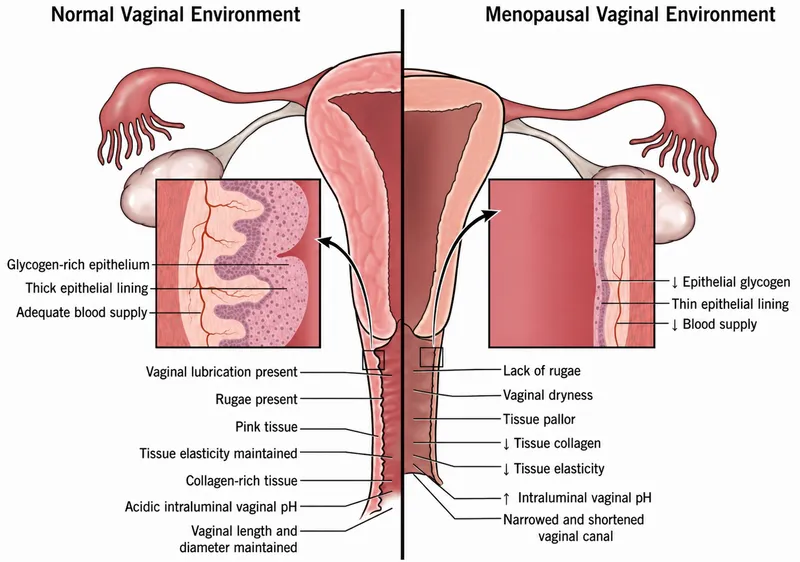 Normal vs. Menopausal Vaginal Environment