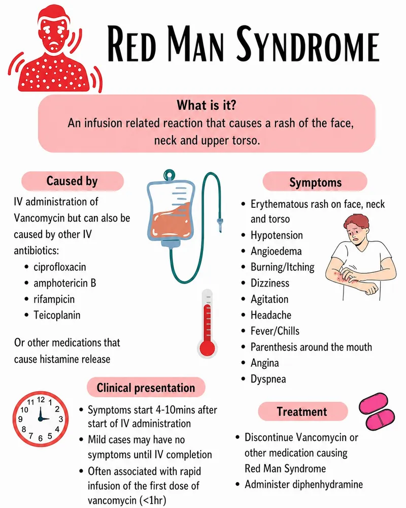 Red Man Syndrome: Causes, Symptoms, Presentation, Treatment