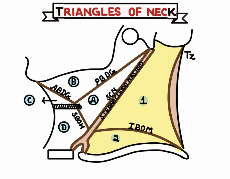 neck triangles anatomical boundaries