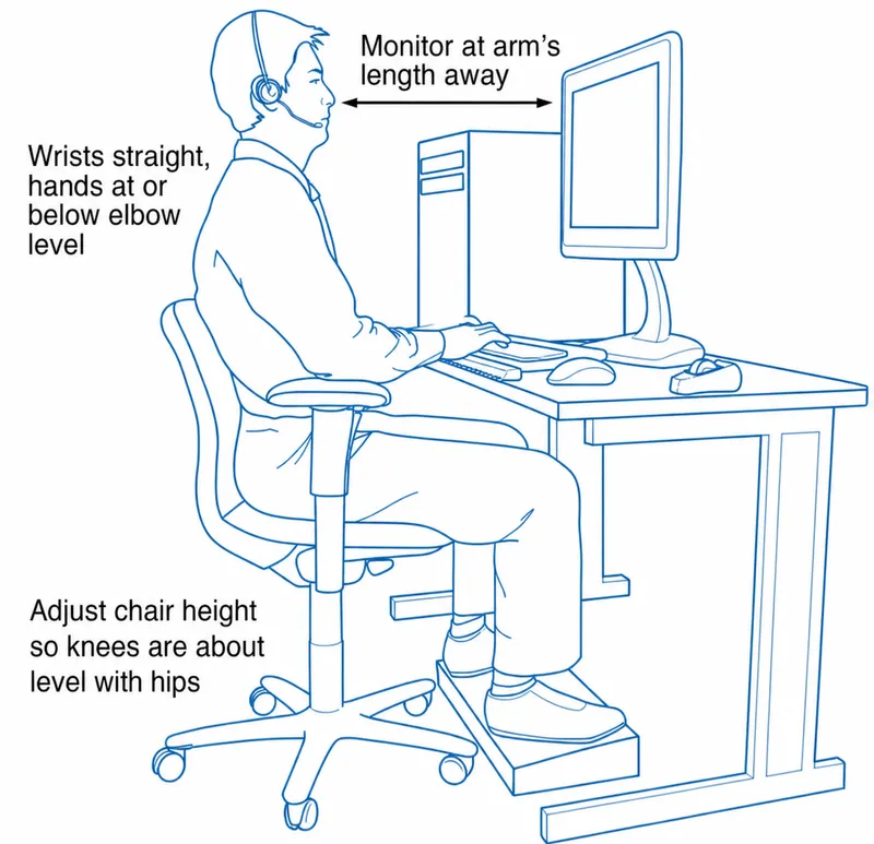 Ideal Computer Workstation Posture
