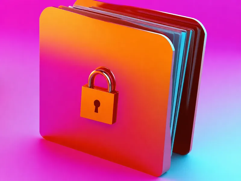 Locked folder representing medical confidentiality