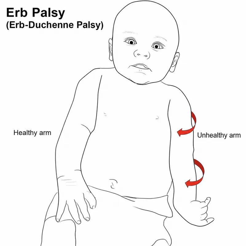 Erb’s Palsy (Waiter’s Tip Posture) in a Newborn