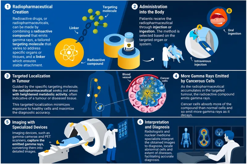 Radiopharmaceutical use in disease diagnosis